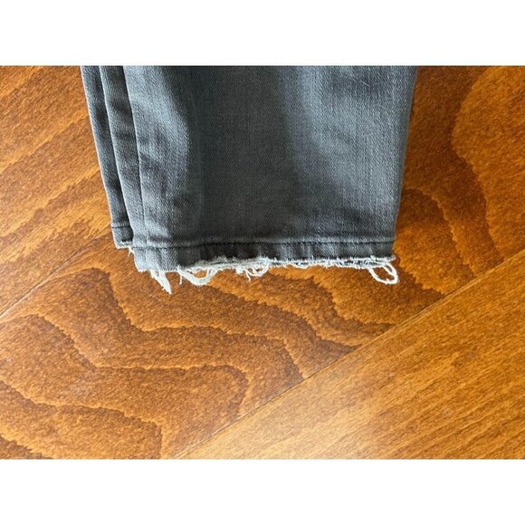 Madewell Jeans High Riser Skinny Zip Fly Denim Fringe Pockets Stretch Gray Sz 26 - Picture 4 of 10